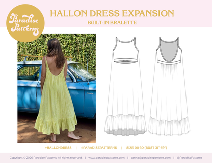Hallon Dress Built-In Bralette Expansion