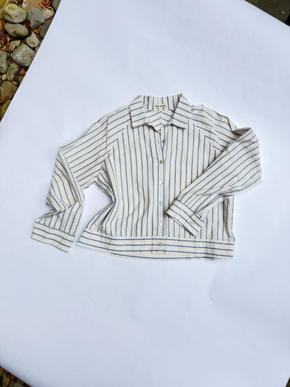 Rose Raglan Button Up