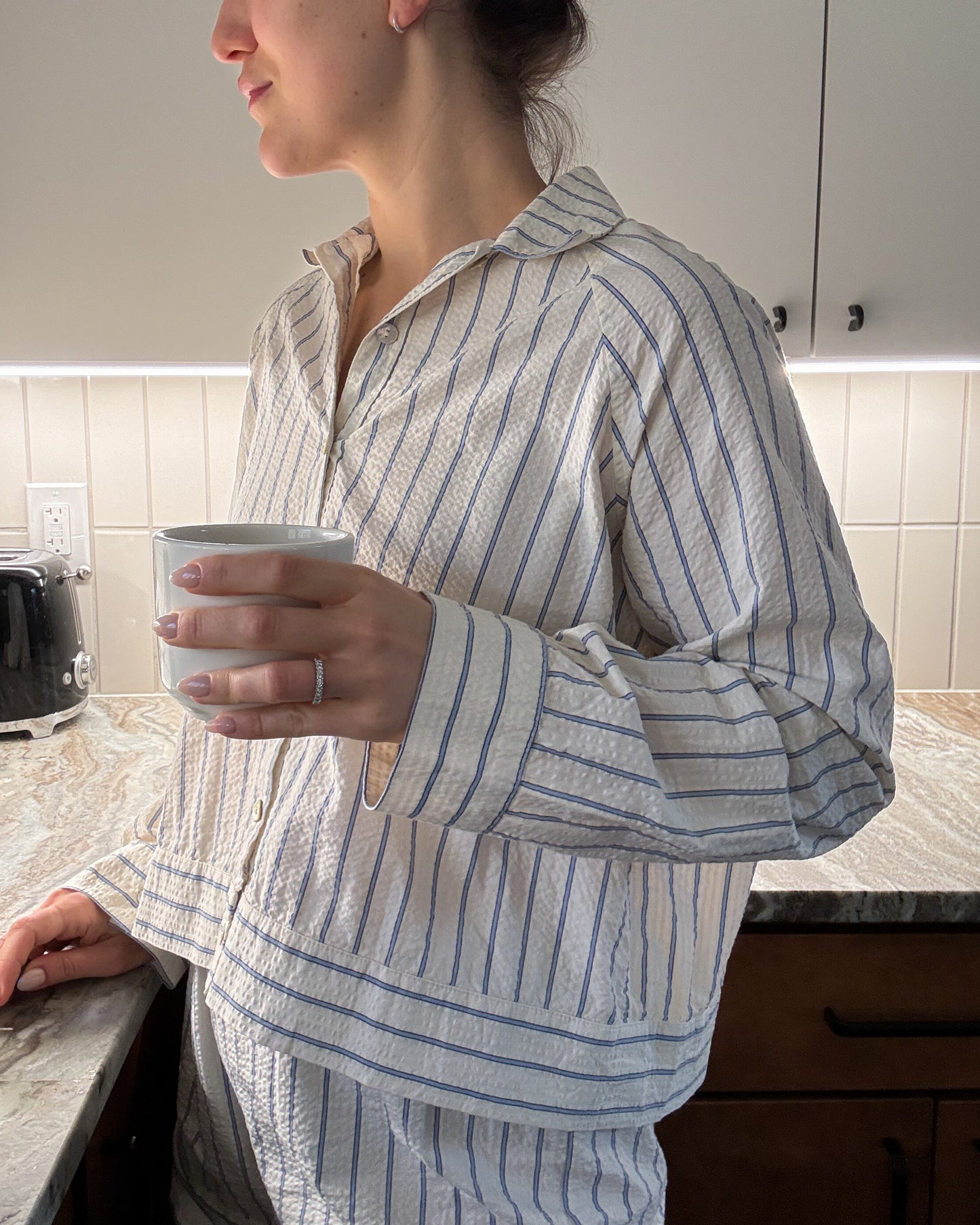 Rose Raglan Button Up